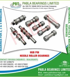 Needle Roller Bearings automobile ball bearings, Ball Racer Kit , Handle Bearing, Suspension Kit manufacturers exporters in Ludhiana Punjab india  +91-9501268200, +91-9501278691 https://www.pablabearings.com