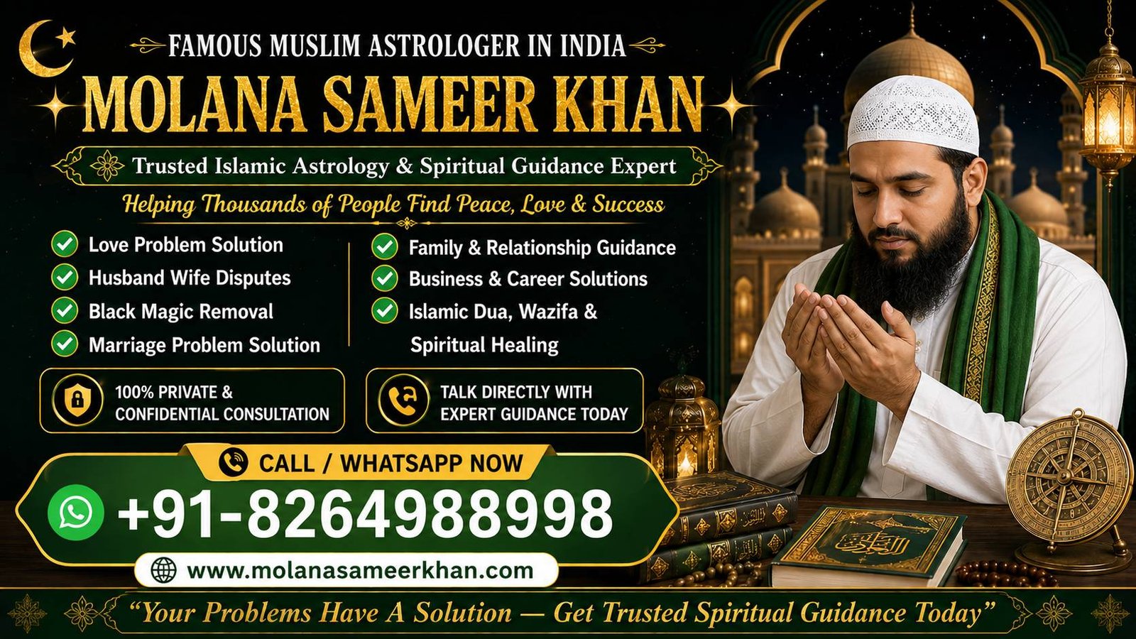 Trusted Muslim Astrologer in India | Love, Vashikaran & Black Magic Specialist