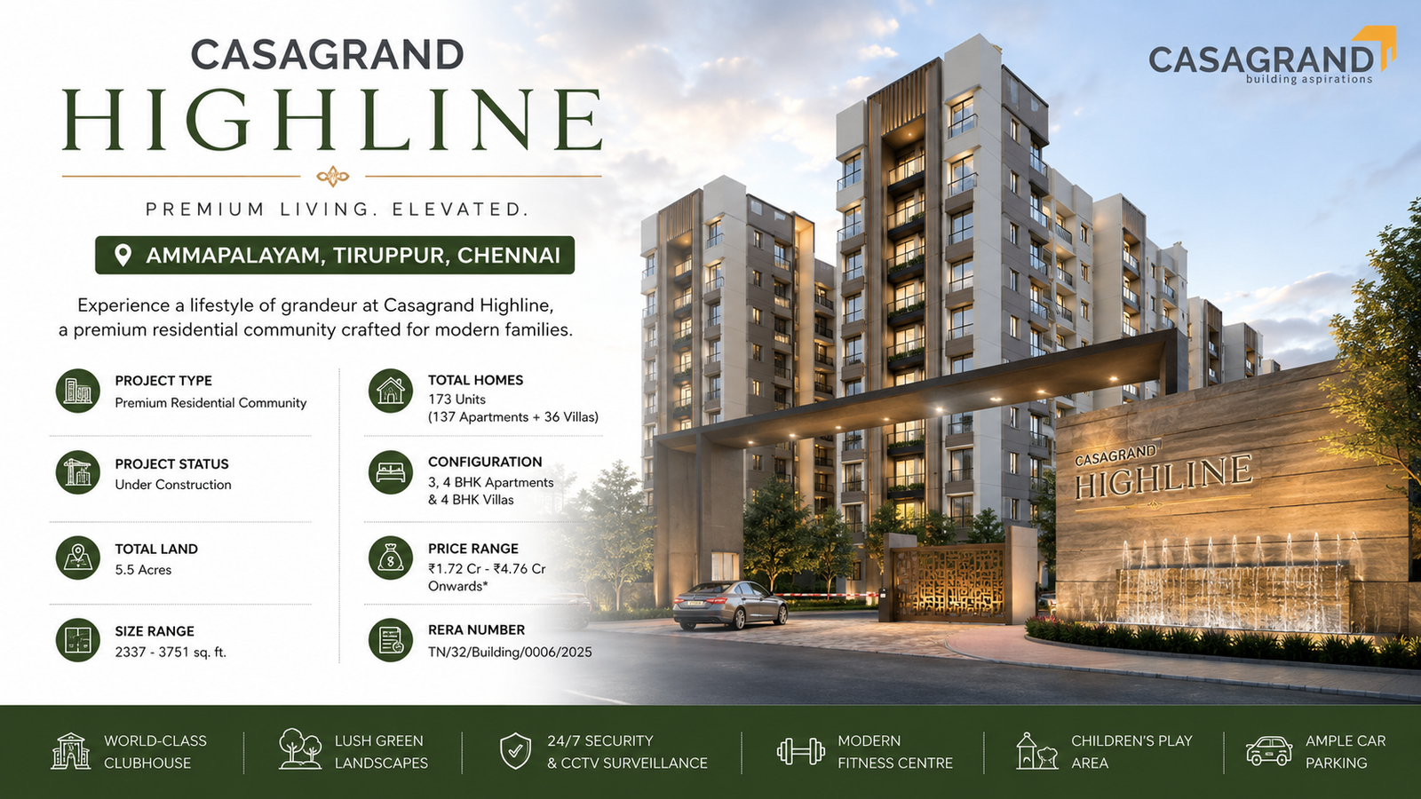 Casagrand Highline – Modern Living Starts Here