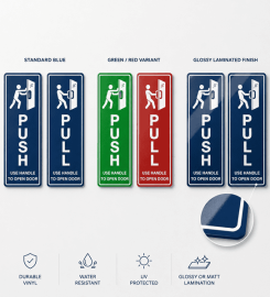 Custom Glass Door Signs for Offices & Shops