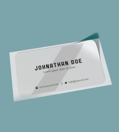 Visiting Card Stickers With Logo Printing Online
