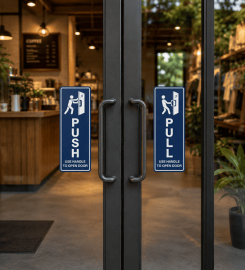 Custom Glass Door Signs for Offices & Shops