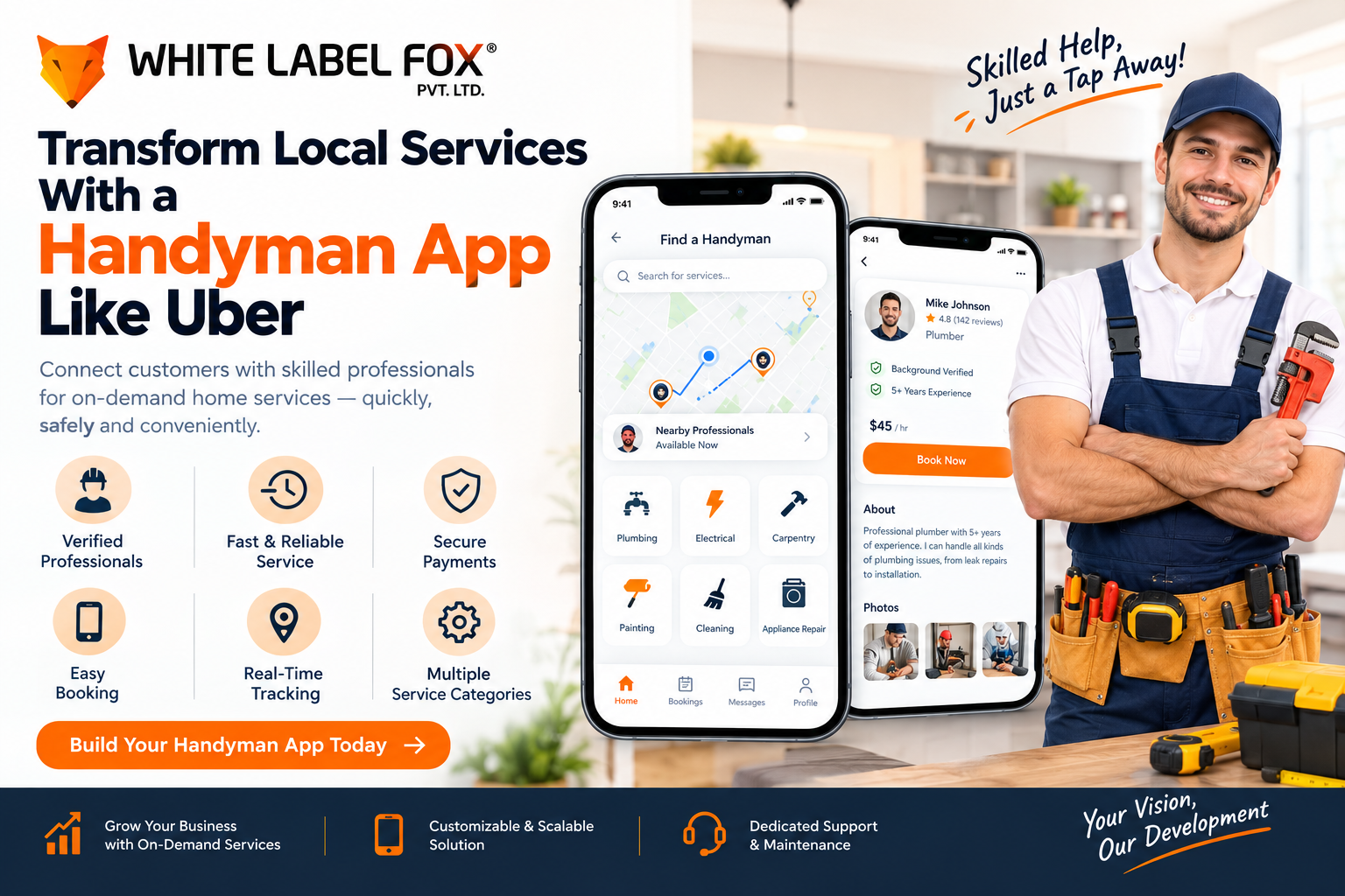 Transform Local Services With a Handyman App Like Uber